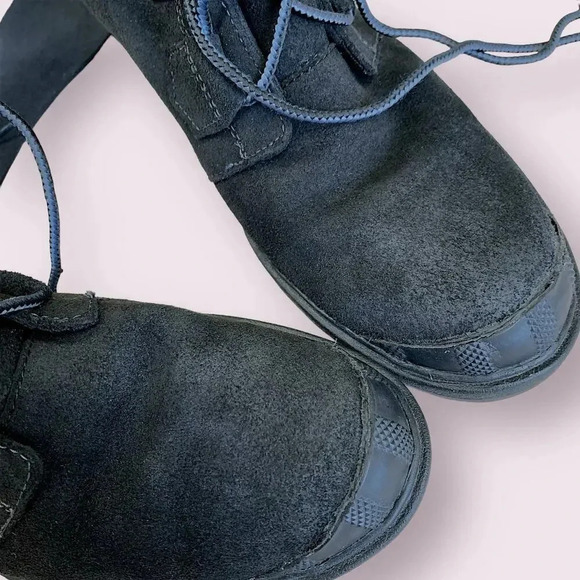 Sorel Suede Leather Waterproof Wedge Heel Ankle Bootie Lace Up Size 9 Black - Picture 10 of 16